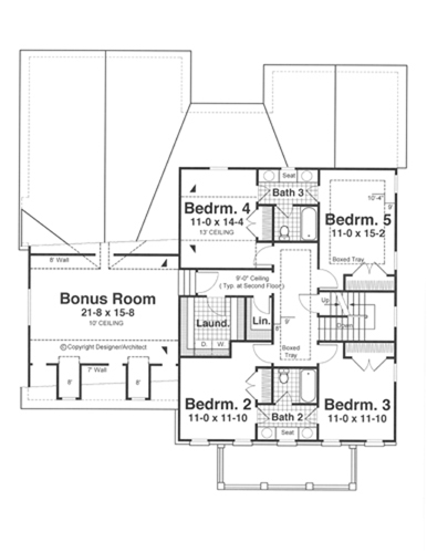 Second Floor image of ROCKINGHAM House Plan